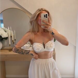 Zara Floral Applique crop top
